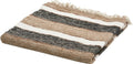 Woood beek plaid - katoen - zwart naturel - 130x170x1