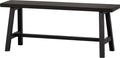 Woood imme bankje - grenen - zwart - 45x110x35