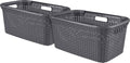 Curver style wasmand - 45l - 2 stuks - antraciet