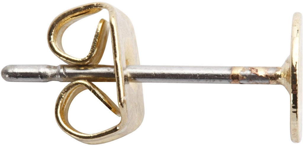 Creativ Company Vergoldete Ohrstecker, 10 Stück.