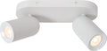 Lucide punch - plafondspot (plafondlamp) - 2xgu10 - wit