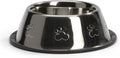 Beeztees steeldish - hondenvoerbak - antislip - 0,9l