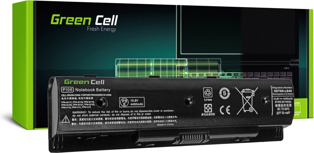 Green cell *battery for hp pavilion 14 11,1v 4400mah