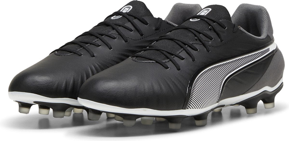 Puma king match fg ag unisex sportschoenen - black- white-cool dark gray 44.5