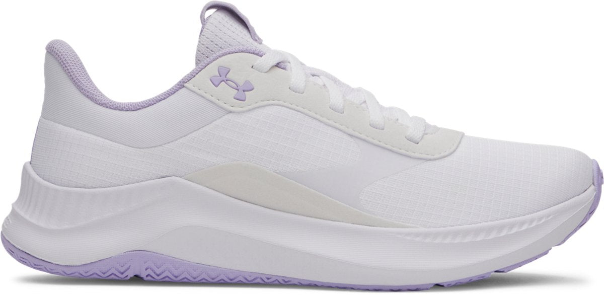 Under armour ua w aurora 3-wht dames sportschoenen - wit - paars crest 38.5