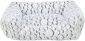 Trixie - hondenmand - mand mila - hoekig - pluche - wit grijs - 50x40 cm