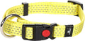 Flamingo len - halsband honden - halsband len geel s 30-45cm 15mm - 1st - 125011 - 1st