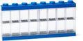 Lego - vitrine - voor minifigures - 16 vakken - stapelbaar - ophangbaar - rechthoekblauw