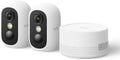 Eufy security cam c35 2-cam kit - wit - draadloze beveiligingscamera - voor buiten en binnen - magnetische bevestiging - kleurennachtzicht - lokale opslag - geen maandelijkse kosten - ip67 - gezichtsherkenning