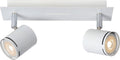 Lucide rilou - plafondspot (plafondlamp) - led dimbaar - gu10 - 2x5w 3000k - wit
