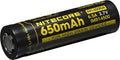 Nitecore batterij imr14500 650mah oplaadbaar button top