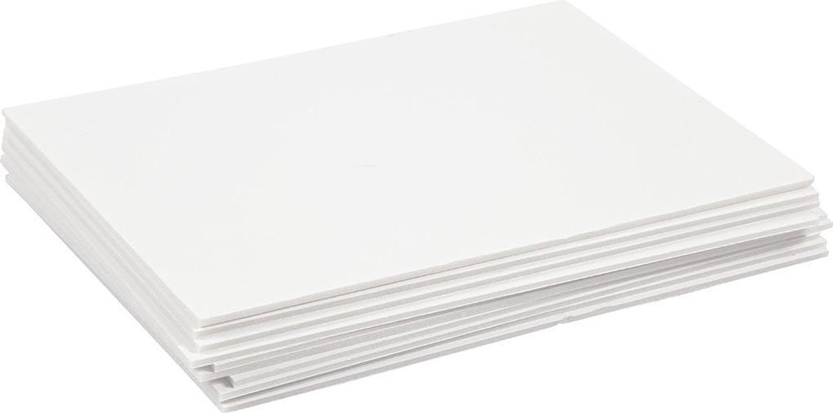 Creativ company foam bord, a4, 210x297 mm, 3 mm, wit, 10 vel, 1 doos