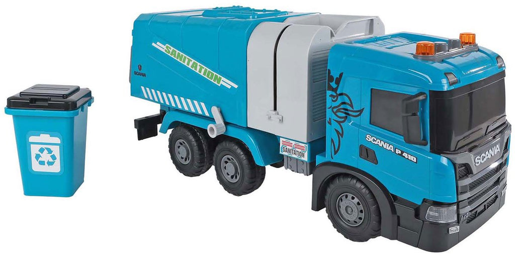 2-teiliges Scania Müllwagen-Reibungsspielzeug mit Licht und Sound