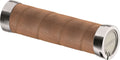 Brooks handvatten slender leather grips 130mm aged