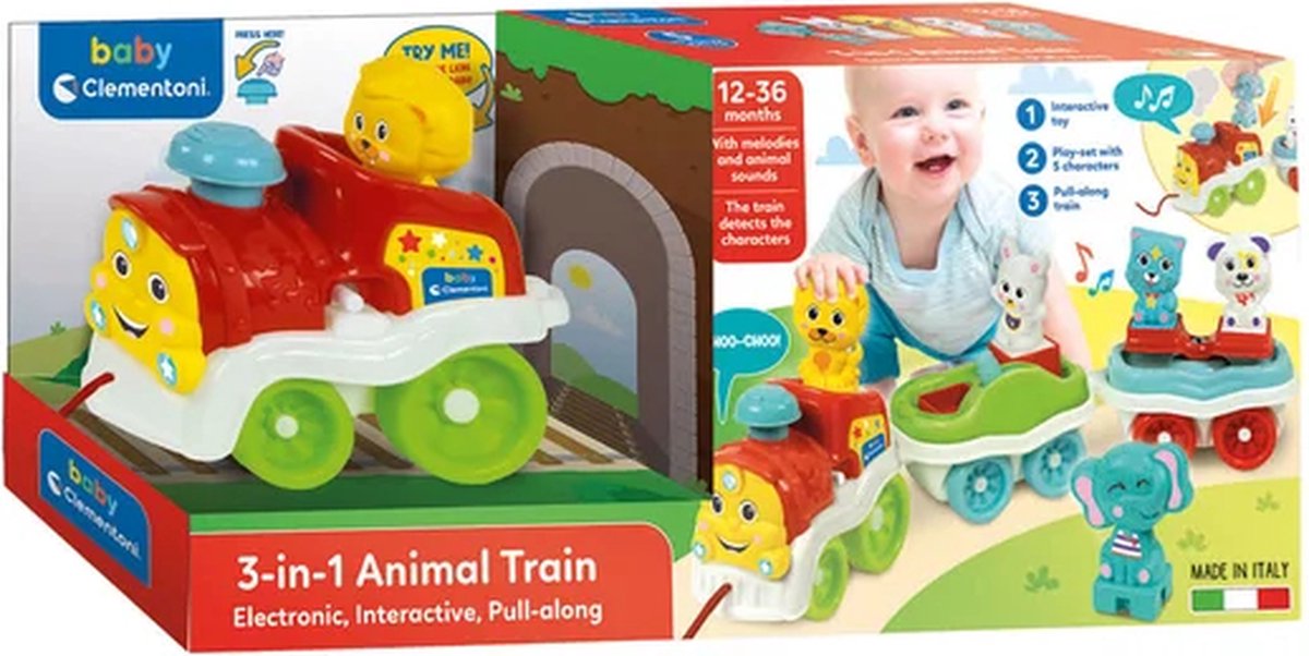 Clementoni Baby Animal Train Interaktion Schritt 3in1