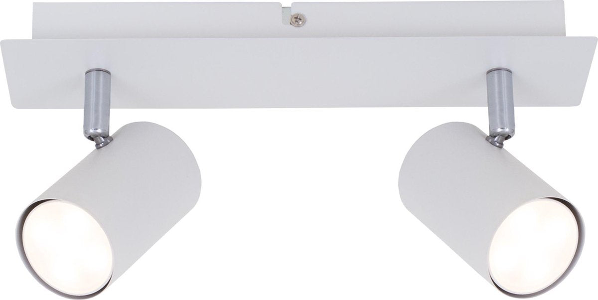 Briloner run - plafondspot - opbouwspots met 2-lichts - draaibaar - plafondlamp - gu10 - max. 40 watt - wit
