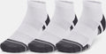 Under armour ua performance tech 3pk low-wht unisex sportsokken - wit - jet grijs