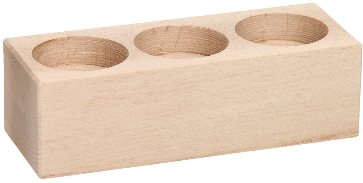 Rechteckiger Teelichthalter aus Buchenholz von Playwood