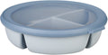 Mepal - multikom cirqula vershouddoos - 3-vaks bento bowl - 250 ml. 250 ml 500 ml - rond - nordic blue