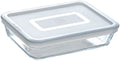 Pyrex Lebensmittelbehälter aus Glas zum Kochen und Essen mit Deckel, 1,5 l