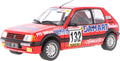 Geen automerk peugeot 205 gti 1.6 solido modelauto 1:18 1986 françois delecour anne-chantal pauwels s1801717