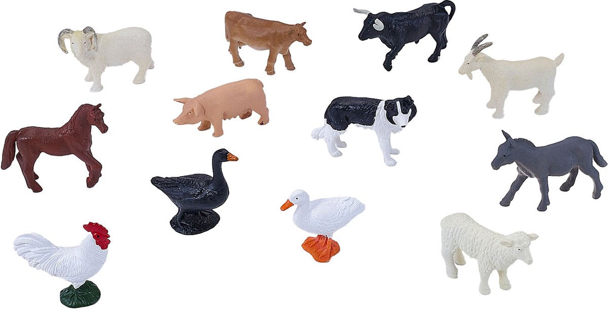 Mojo farmland mini boerderijdieren speelset, 12dlg. - 380053