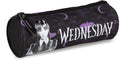 Lannoo graphics - wednesday etui rond 23cm black purple wednesday