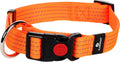 Flamingo len - halsband honden - halsband len oranje l 45-65cm 25mm - 1st - 125002 - 1st l