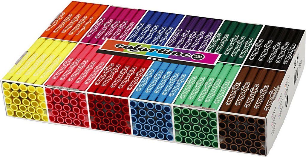 Creativ Company Großpackung mit 12x24 farbigen Jumbo-Markern