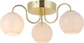 Nordlux franca-plafondlamp-e14-opaal glas messing