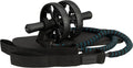 Avento heavy duty power ab roller met weerstandsbanden - buikspierwiel - zwart