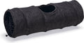 Designed by lotte kattentunnel ribbed - kattenspeelgoed - antraciet - 25x25x75 cm