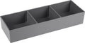 Differnz lade organizer voor schuiflade â€“ opbergbakjes â€“ kunststof sorteerbakjes - 32 x 11 x 6 cm â€“ grijs