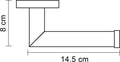 Differnz toiletrolhouder chroom