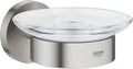 Grohe start zeepschaal met houder - supersteel (rvs look)