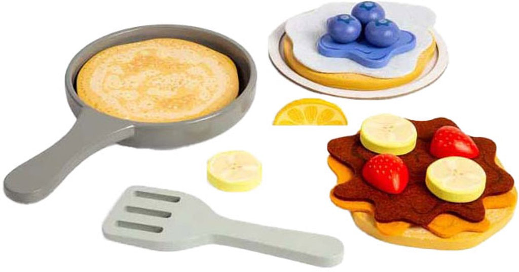 Bigjigs Holzpfannkuchen-Spielset, 16-teilig.