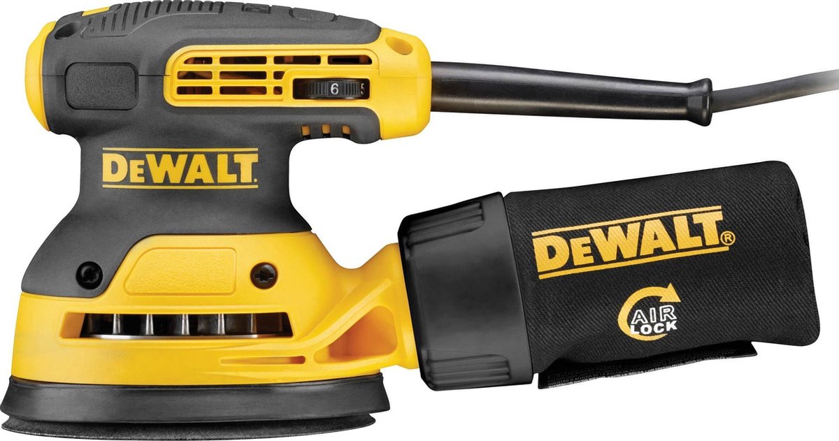 Dewalt dwe6423-qs280w excentrische schuurmachine- 280 w - ø 125 mm schuuroppervlak