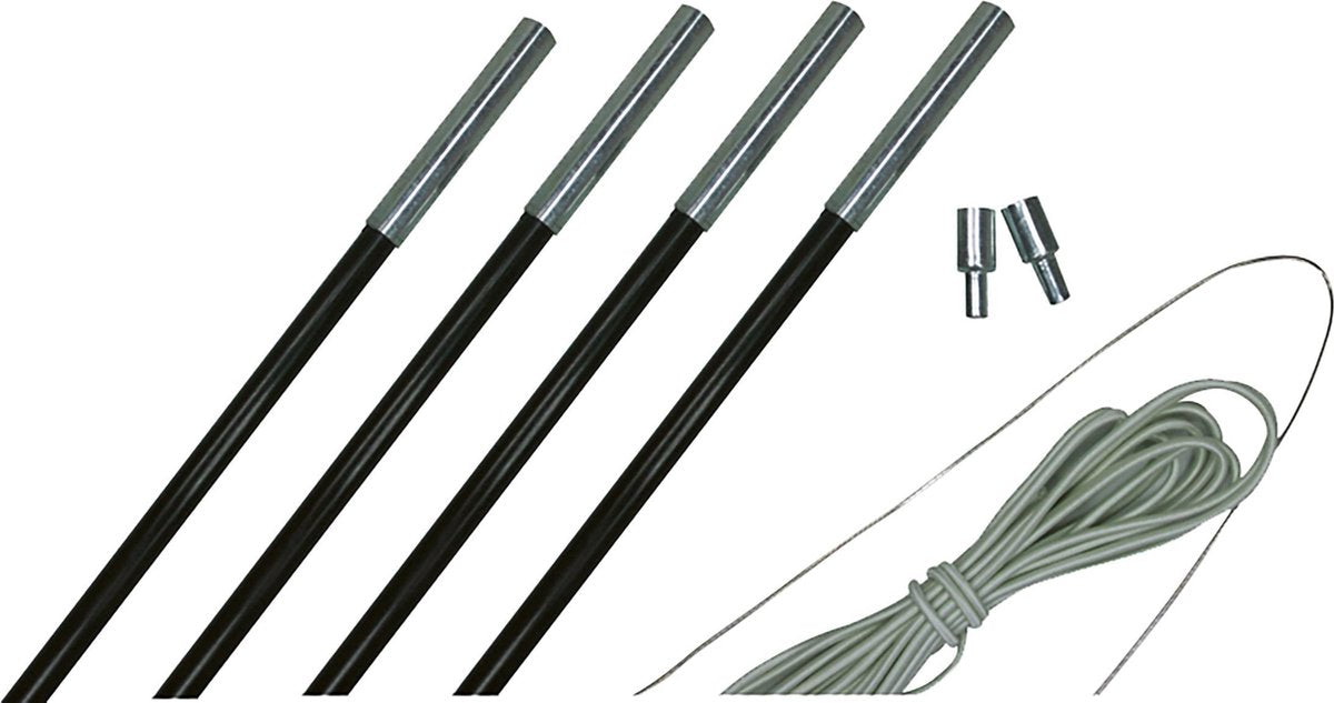 Stick-Set Faser 11 mm 550-600 cm Glas Phaseschwarz schwarz