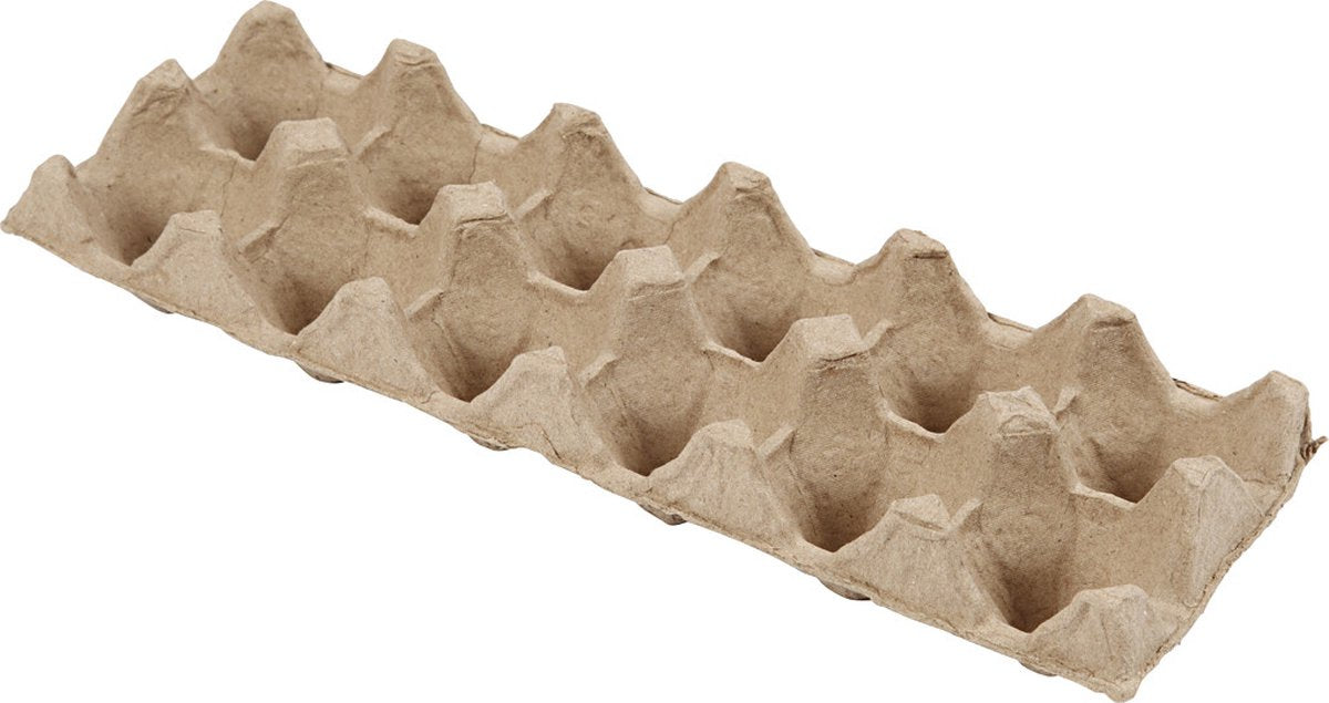 Creativ company cc kartonnen eierdozen 30,5x11x5 cm 3 stuks.