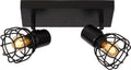 Lucide filox - plafondspot (plafondlamp) - 2xe14 - zwart