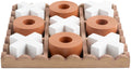Present time ornament tic tac toe - oranje - 18.5x18.5x5cm - modern - mdf