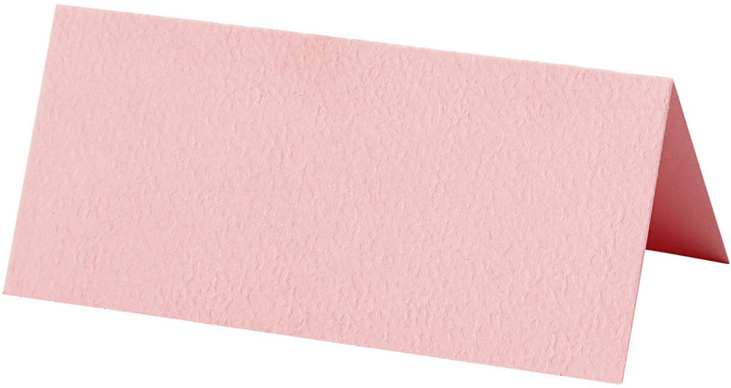 Visitenkarten der Firma Creativ, 9 x 4 cm, 220 g, hellrot, 20 Stück pro Packung