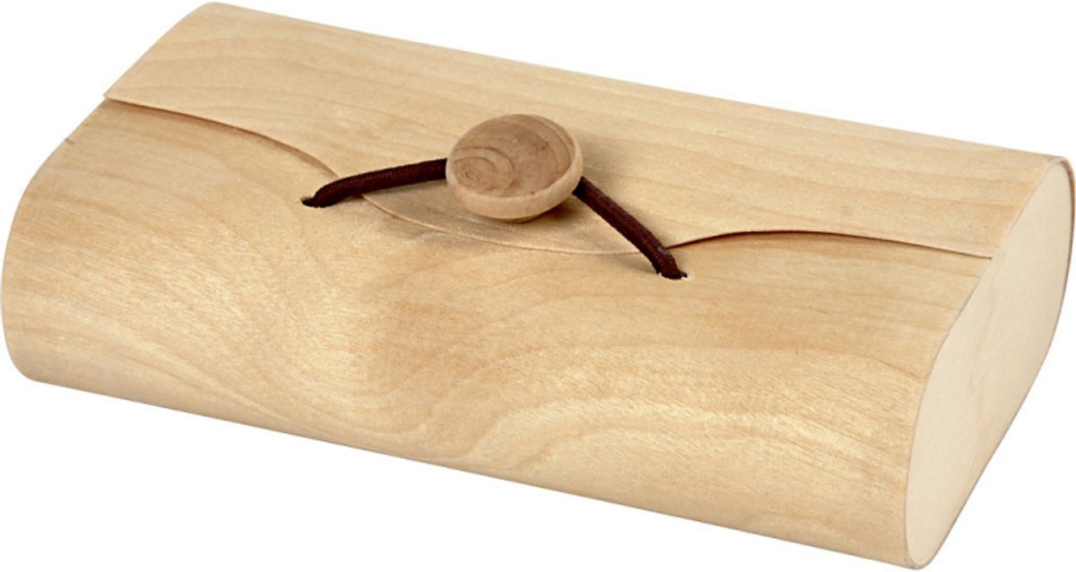Creativ company cc hout fineer envelop doos 13x8x3,5 cm