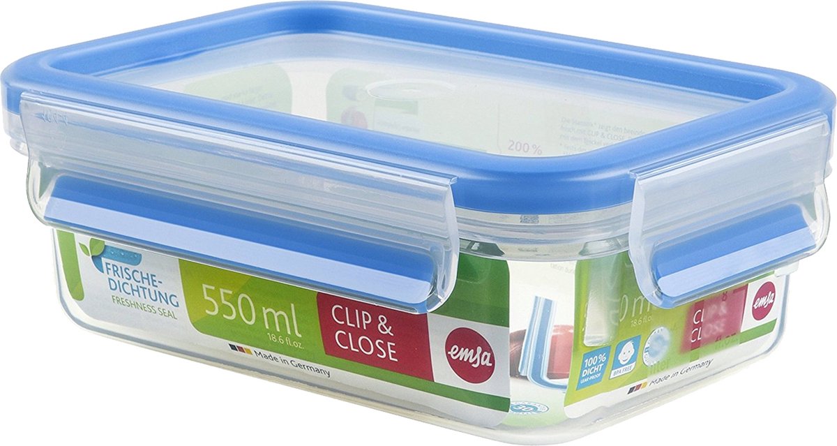 EMSA 508538 Clip Close Frischhaltebox 0,55L Blau
