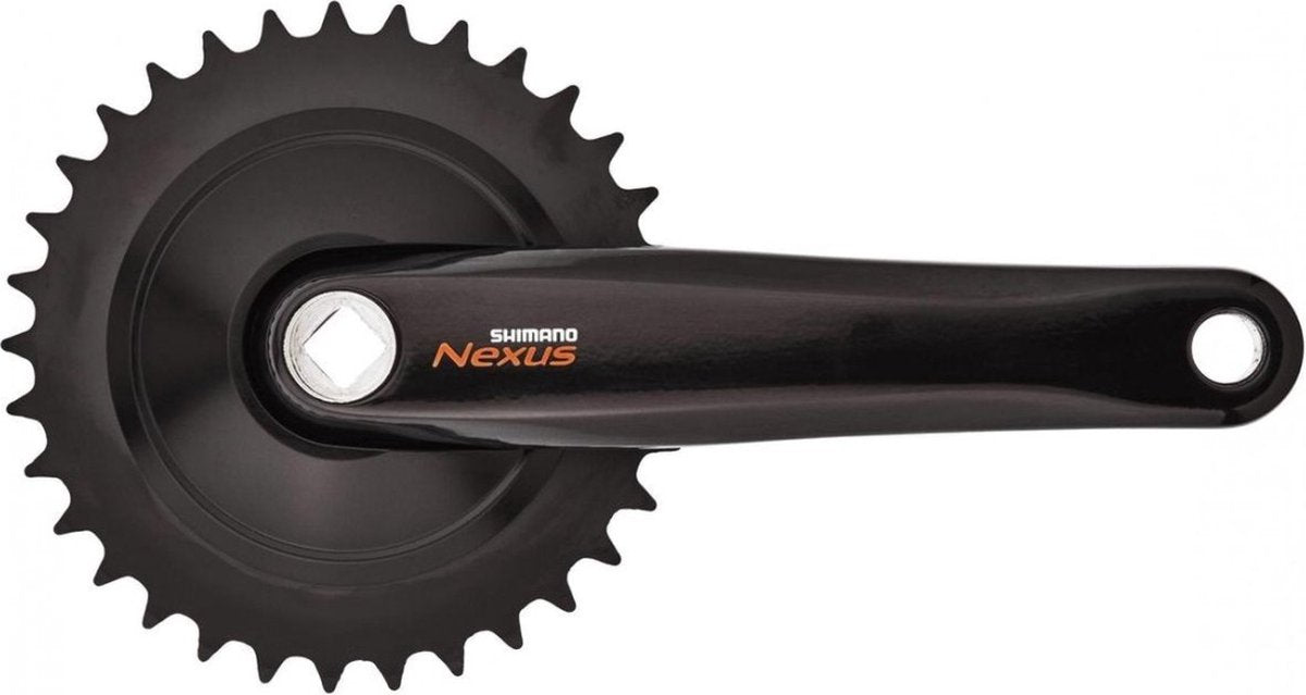 Kurbelgarnitur Shimano Nexus C6000, 33 Zähne, mit 170 mm Kurbelarm – silber
