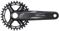 Kurbelgarnitur Shimano Deore FC-M5100-1, 10- oder 11-fach, mit 170 mm Kurbelarm, 30 Zähnen – schwarz