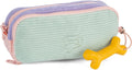Stones and bones rowan 2.0 - etui - pennenzak voor kinderen - 3 vakken - corduroy - lavendel aqua