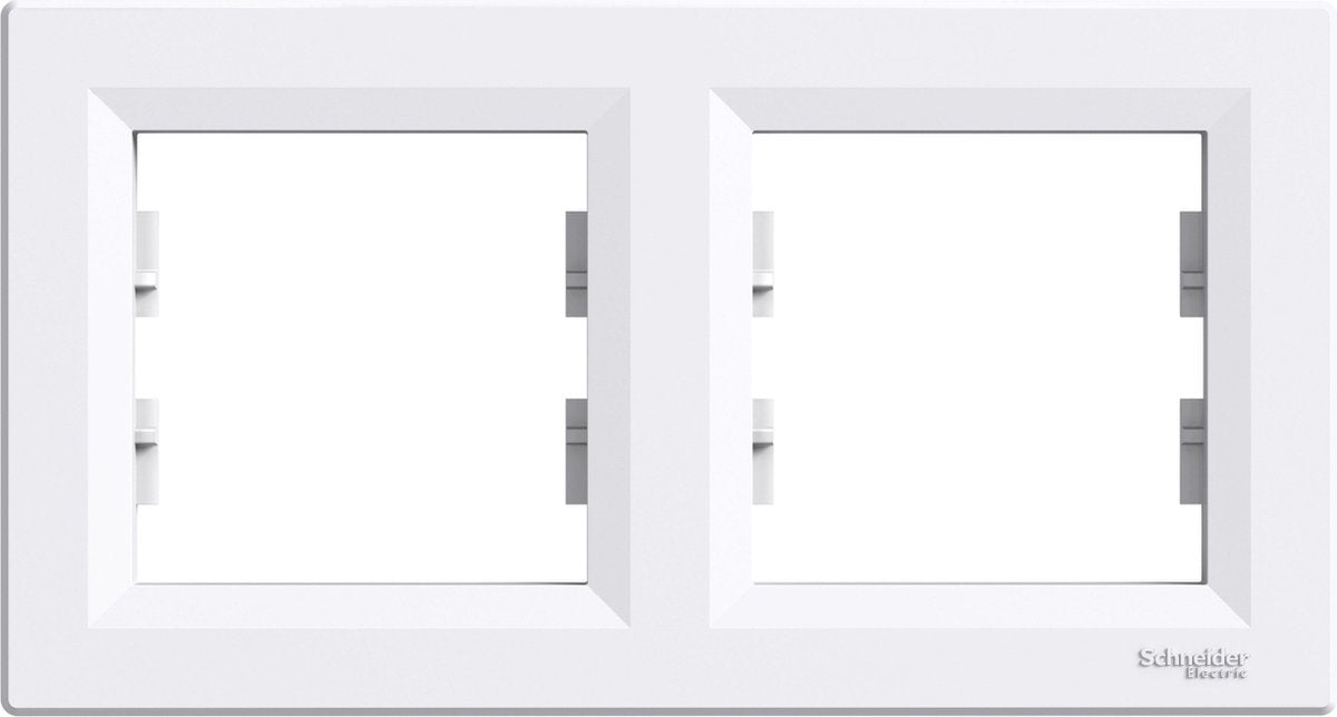 Schneider electric asfora afdekraam-2v - wit
