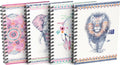 Oxford boho spirit spiraalblok, ft a6, 50 bladzijden, geruit 5 mm, geassorteerde kleuren
