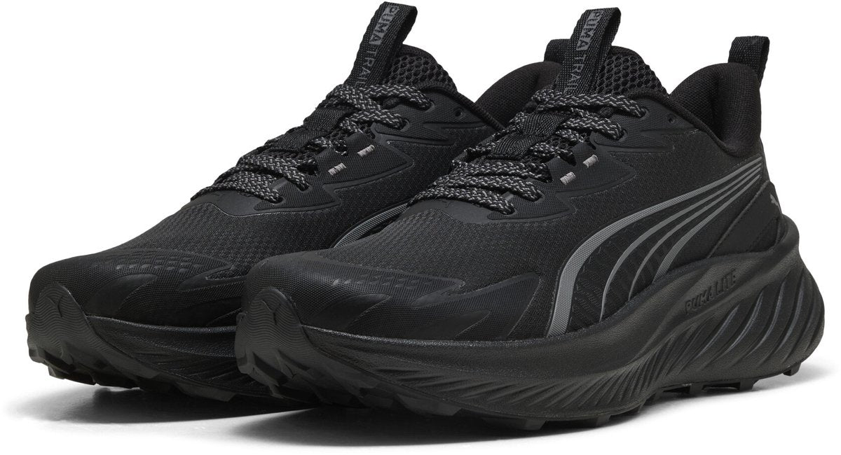 Puma pounce lite 2 trail unisex sportschoenen - black-cool dark gray 40